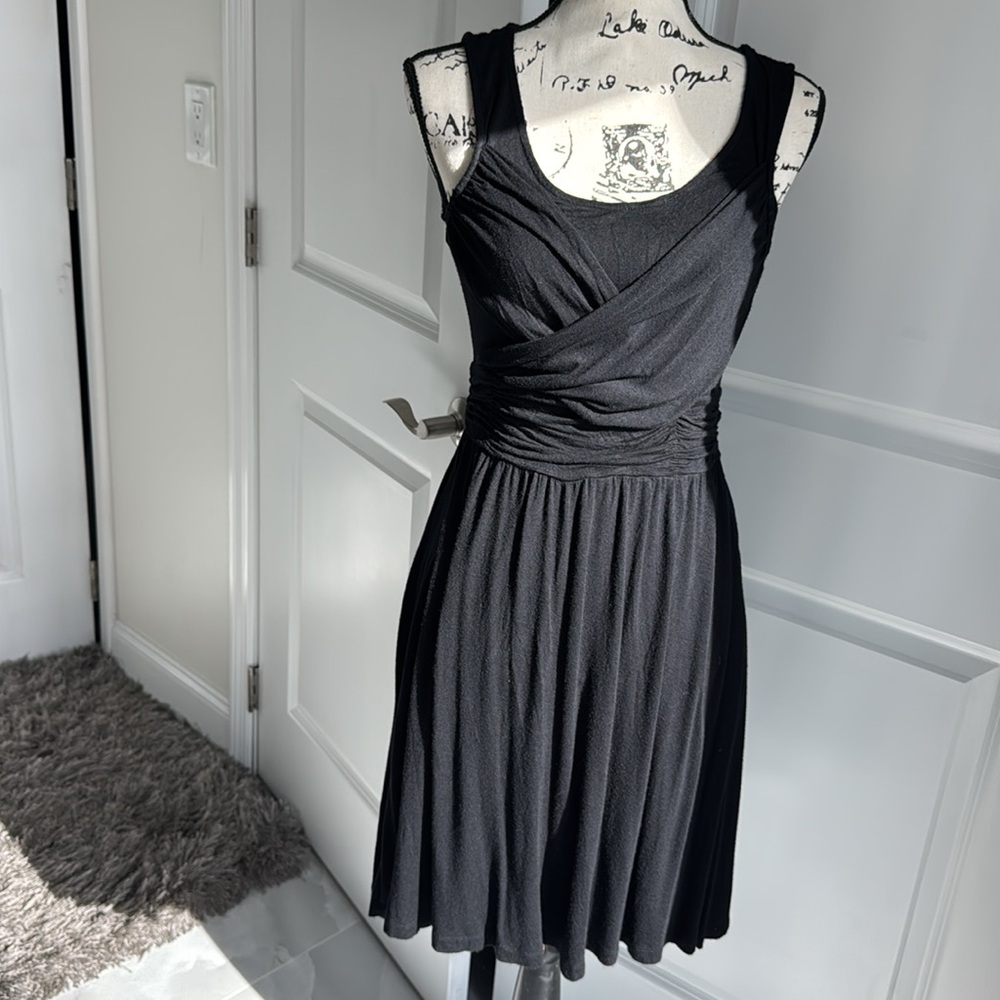 Elle black comfy dress